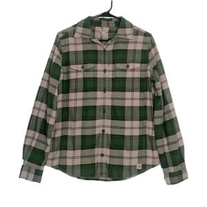 Carhartt Flannel Plaid Button-Up Shirt